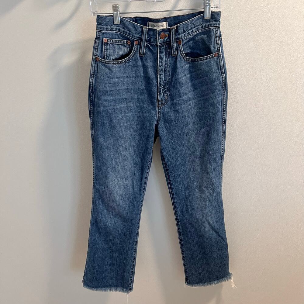 Madewell 100% Cotton Rigid Demi-boot Crop Jeans Size 27